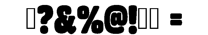 Bubba Bold Regular Font OTHER CHARS