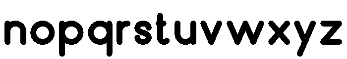 Bubbble Gum Void Font LOWERCASE