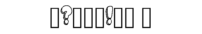 Bubble 3d Stripe Cartoo Regular Font OTHER CHARS