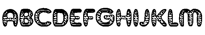 Bubble Art Font UPPERCASE