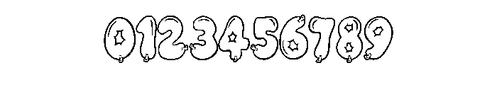 Bubble Balloon By Squee Regular Font OTHER CHARS