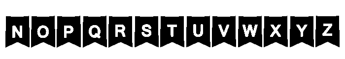 Bubble Banner Regular Font LOWERCASE