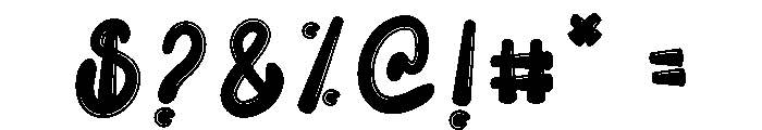 Bubble Barbie1 Font OTHER CHARS