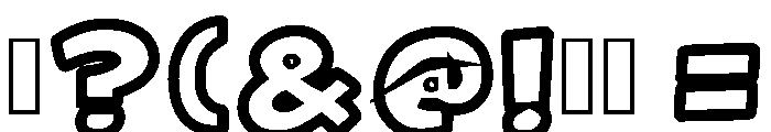 Bubble Bash Regular Font OTHER CHARS