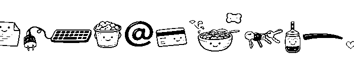 Bubble Bean Doodles Font OTHER CHARS