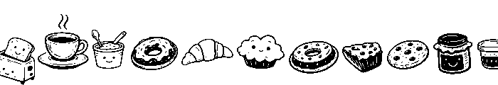 Bubble Bean Doodles Font UPPERCASE