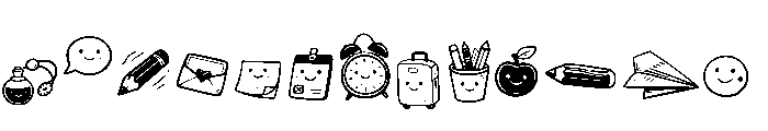 Bubble Bean Doodles Font LOWERCASE
