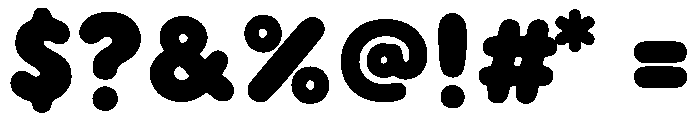Bubble Bean Regular Font OTHER CHARS
