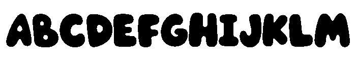 Bubble Bean Regular Font UPPERCASE