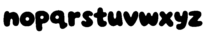 Bubble Bean Regular Font LOWERCASE