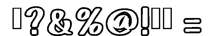 Bubble Berry Regular Font OTHER CHARS