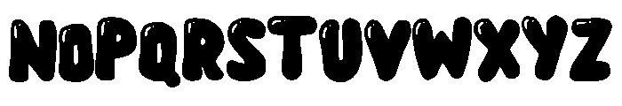Bubble Blast Regular Font UPPERCASE