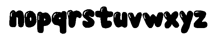 Bubble Blast Regular Font LOWERCASE