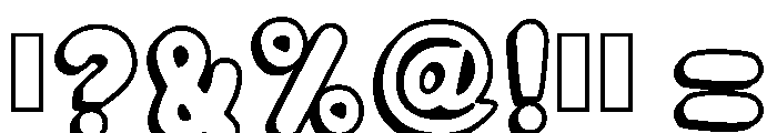 Bubble Bold Regular Font OTHER CHARS