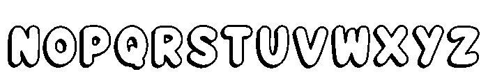 Bubble Bold Regular Font LOWERCASE