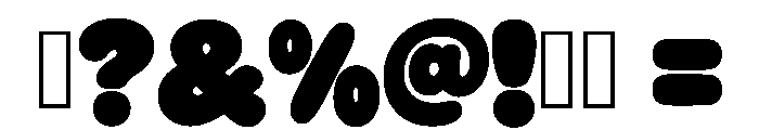 Bubble Bounce Regular Font OTHER CHARS
