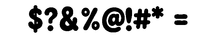 Bubble Buddy Font OTHER CHARS