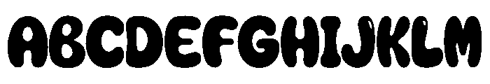 Bubble Buddy Font UPPERCASE