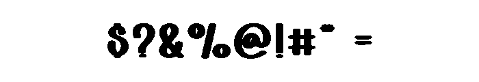 Bubble Burst Font OTHER CHARS