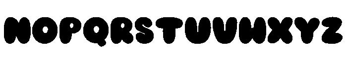 Bubble Candy Regular Font UPPERCASE