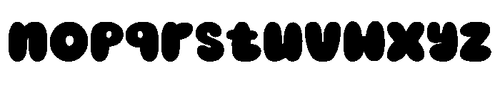 Bubble Candy Regular Font LOWERCASE