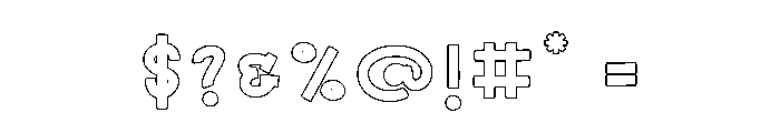 Bubble Charmed Font OTHER CHARS