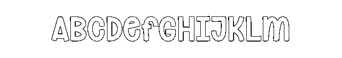 Bubble Charmed Font UPPERCASE