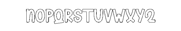 Bubble Charmed Font UPPERCASE