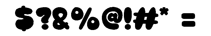 Bubble Chunky Font OTHER CHARS