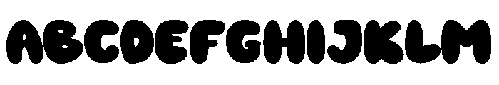 Bubble Chunky Font UPPERCASE