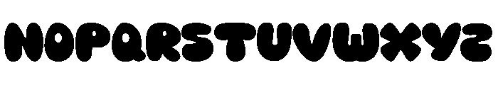 Bubble Chunky Font UPPERCASE