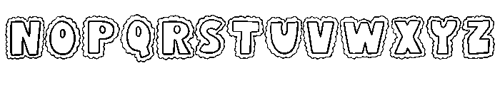 Bubble Cloud By Squeeb  Regular Font LOWERCASE