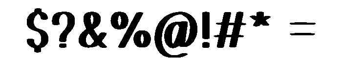 Bubble Coffee Font OTHER CHARS