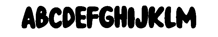 Bubble Comic Regular Font UPPERCASE