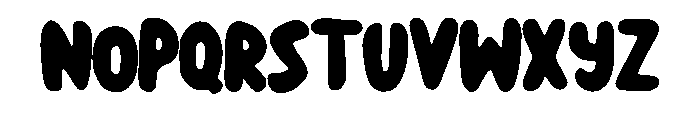 Bubble Comic Regular Font UPPERCASE
