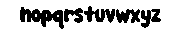 Bubble Comic Regular Font LOWERCASE