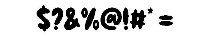 Bubble Coming Regular Font OTHER CHARS