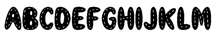 Bubble Coming Regular Font UPPERCASE