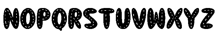Bubble Coming Regular Font UPPERCASE