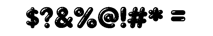 Bubble Cream Font OTHER CHARS