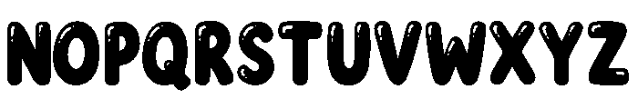 Bubble Cream Font UPPERCASE