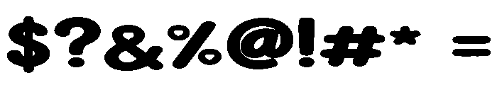 Bubble Crush Font OTHER CHARS
