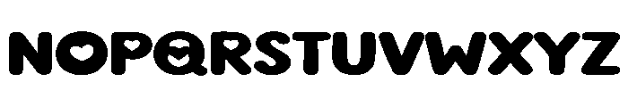 Bubble Crush Font UPPERCASE