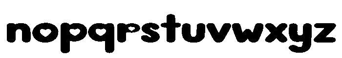 Bubble Crush Font LOWERCASE