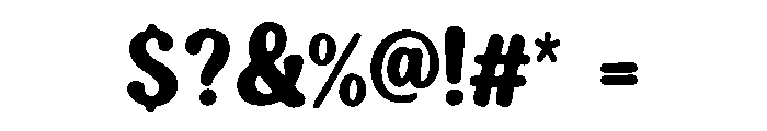 Bubble Cursive Font OTHER CHARS