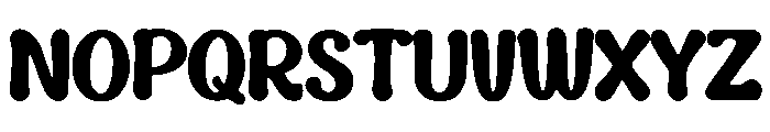 Bubble Cursive Font UPPERCASE