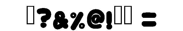 Bubble Cutes Regular Font OTHER CHARS