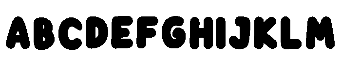 Bubble Cutes Regular Font UPPERCASE