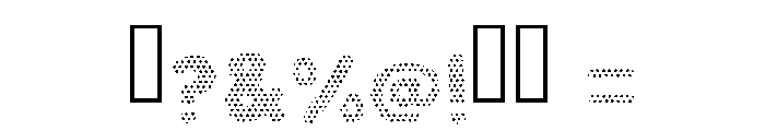 Bubble Dots Regular Font OTHER CHARS