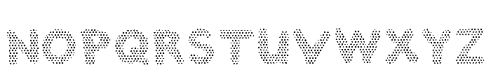 Bubble Dots Regular Font UPPERCASE